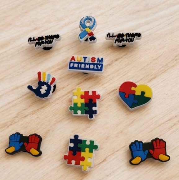 Autism Croc Charms - Picture 1 of 2